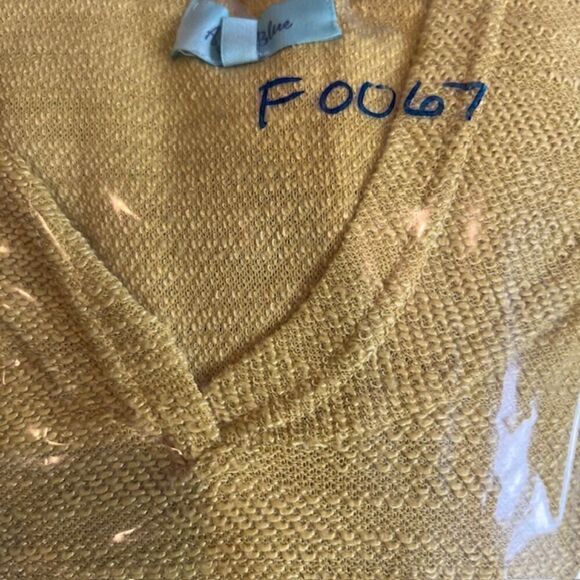 Aruba Blue Hooded Top Drawstrings Pockets Chartreuse Green Yellow Poncho Medium - Picture 13 of 13